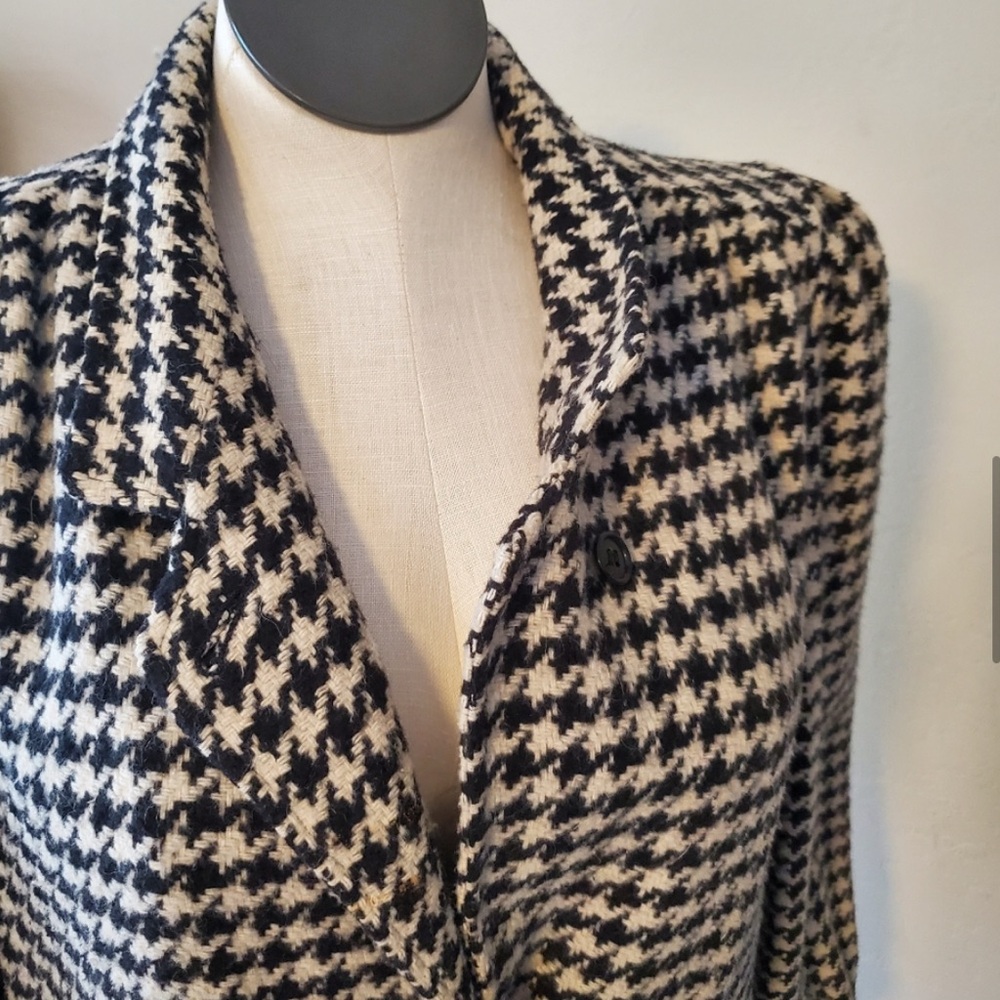 Karizma East LTD Vintage Houndstooth Coat Size 16 - Picture 6 of 13